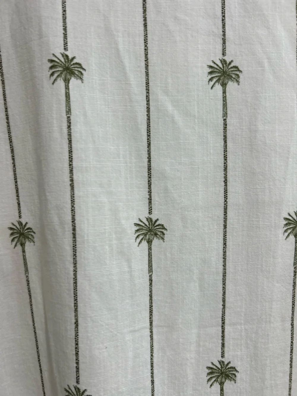 blue island White Palm-Print Open Front Lightweight Jacket - Picture 6 of 7